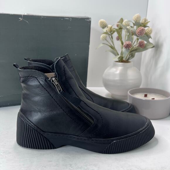 Spring Step Kelko Leather Ankle Boots Black 20378-23126 Women 9.5/EU 41 NWB - Picture 1 of 11